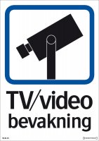 SKYLT TV/VIDEO BEVAKNING 35-7914 297X210