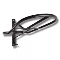 Sadelhängare, plastad metall svart