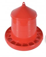 Foderautomat 4 kg stående röd