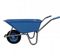 Skottkärra plast blå100L
