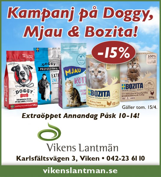 Kampanj på Doggy, Mjau & Bozita!