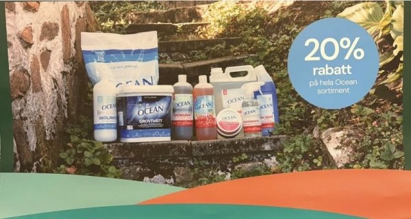 20% RABATT PÅ OCEAN 