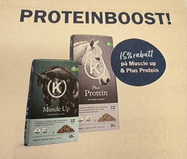 Just nu 15% rabatt på Krafft Muscle up & Plus protein 
