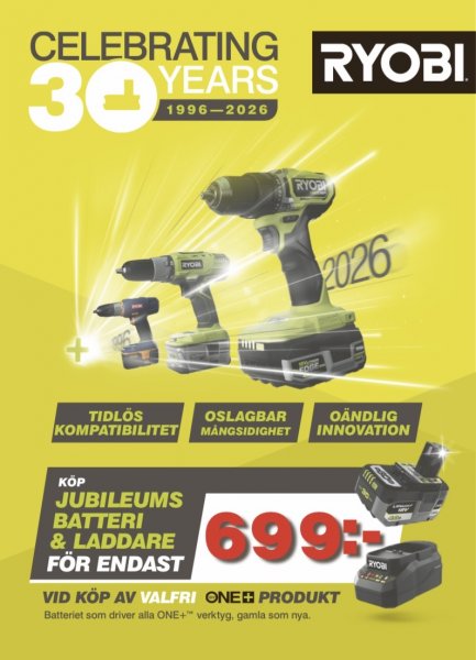 Ryobi 30 år!