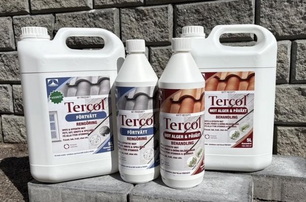 -10% vid köp av Tercol förtvätt och Tercol mot alger & påväxt