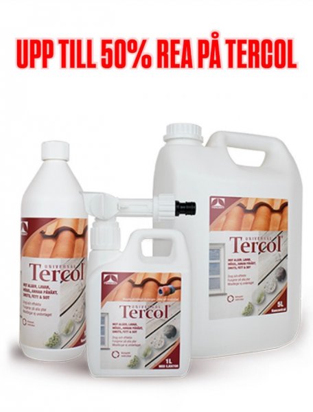 UPP TILL 50% REA PÅ TERCOL