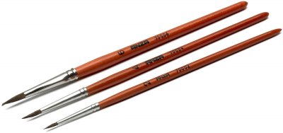 PENSELSET AKVARELL 3-P