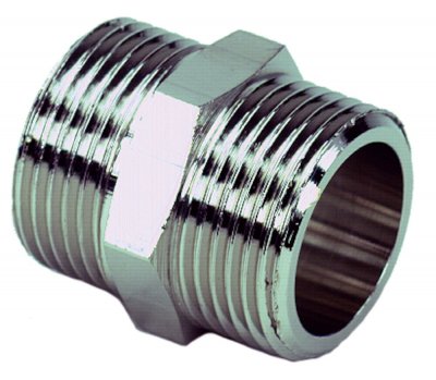 METALL-DUBBELNIPPEL R20 UTV GÄNGA