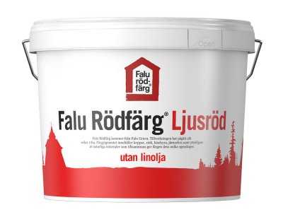 FALU RÖDFÄRG - LJUSRÖD MED LINOLJA 10 L