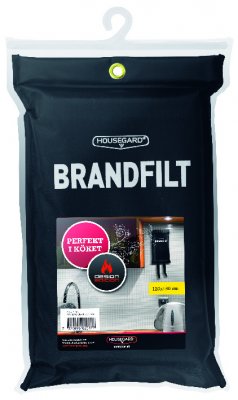 BRANDFILT SVART 120X180CM HOUSEGARD