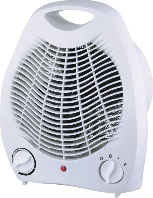 VÄRMEFLÄKT 2000W PLAST VIT