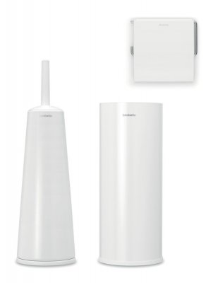 BADRUMSTILLBEHÖR VITSET MED 3