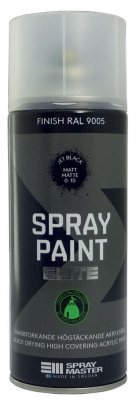 SPRAYFÄRG ELITE SVART RAL9005 MATT