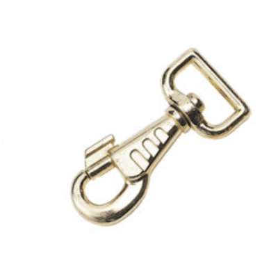 Pistolhake i mässing, D-ring