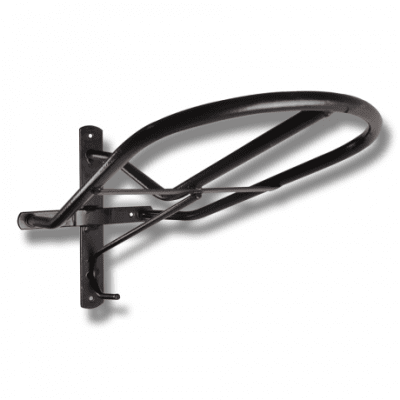 Sadelhängare, plastad metall svart