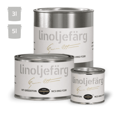 Linoljefärg Vit gräddton 5 L