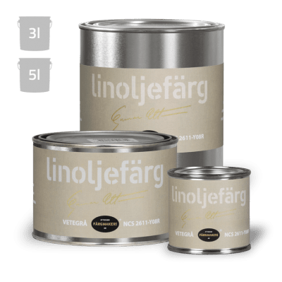 Linoljefärg Vetegrå 3 L