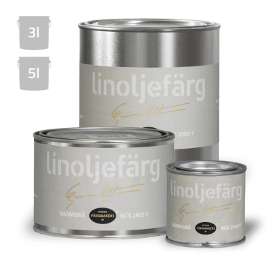 Linoljefärg Varmgrå3 L
