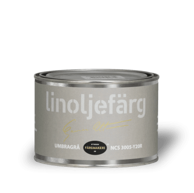 Linoljefärg Umbragrå0,5 L