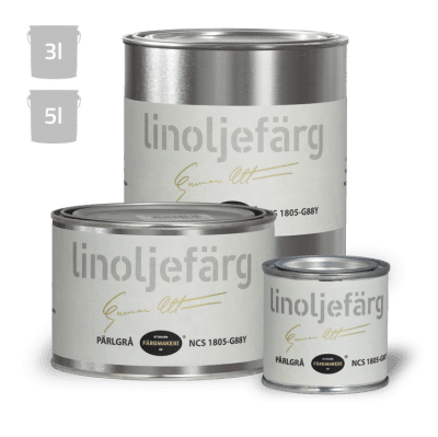 Linoljefärg Pärlgrå 3 L