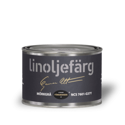 Linoljefärg Mörkgrå 0,5 L