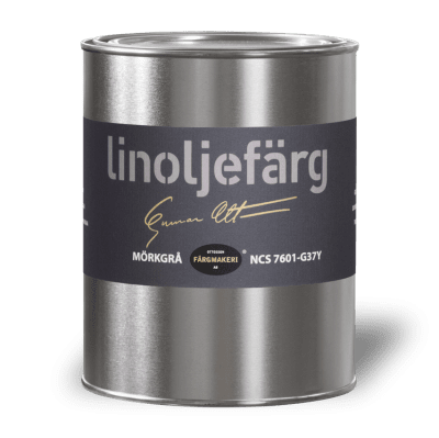 Linoljefärg Mörkgrå 1 L