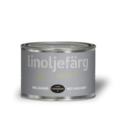 Linoljefärg Mellangrå 0,5 L
