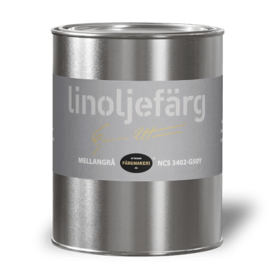 Linoljefärg Mellangrå 1 L