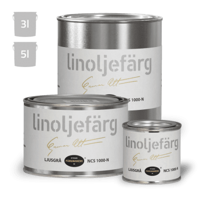 Linoljefärg Ljusgrå 3 L