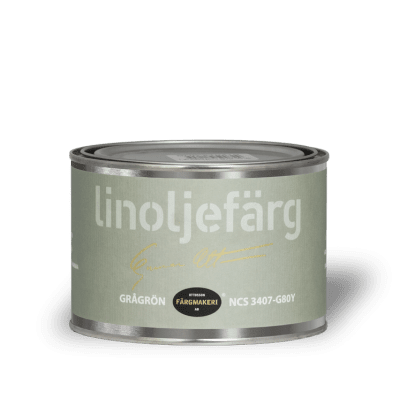 Linoljefärg Grågrön 0,5 L