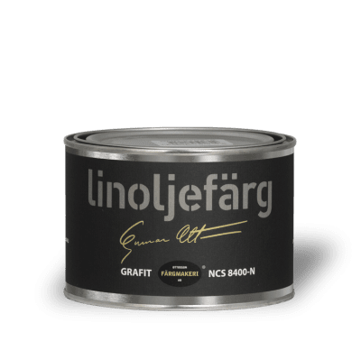 Linoljefärg Grafit 0,5 L