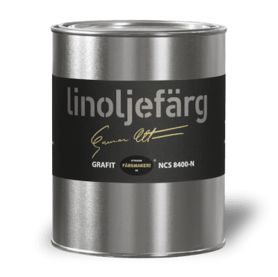 Linoljefärg Grafit 1L