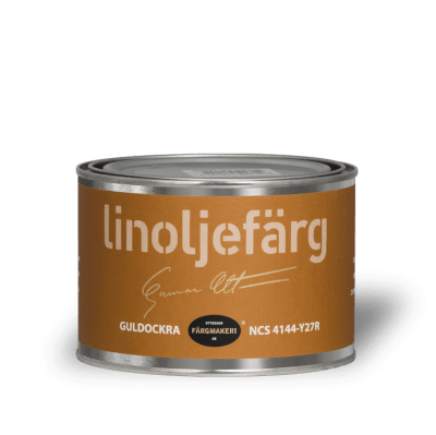 Linoljefärg Guldockra 0,5 L
