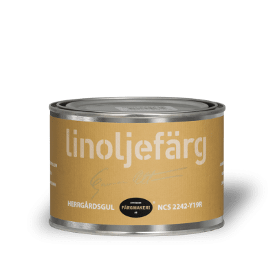 Linoljefärg Herrgårdsgul 0,5 L