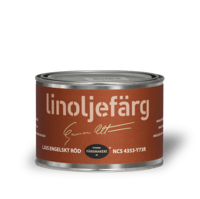 Linoljefärg Ljus engelskt röd 0,5 L