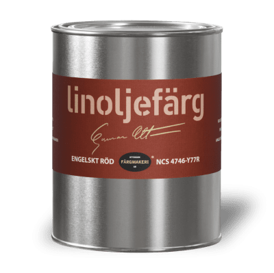 Linoljefärg Engelskt röd 1 L