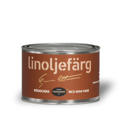 Linoljefärg Rödockra0,5 L