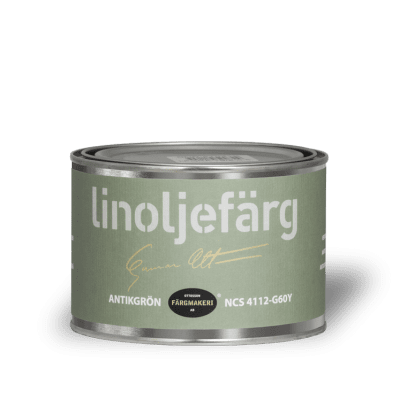 Linoljefärg Antikgrön 0,5 L