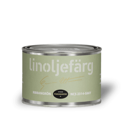 Linoljefärg Ribbangrön 0,5 L