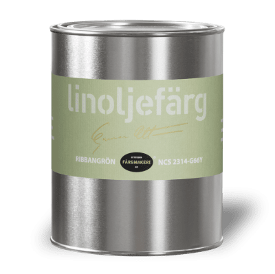 Linoljefärg Ribbangrön 1 L