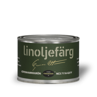 Linoljefärg Köpenhamnsgrön 0,5 L