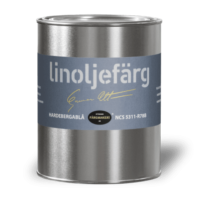 Linoljefärg Hardebergablå 1 L