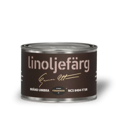 Linoljefärg Bränd umbra 0,5 L