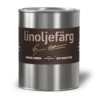 Linoljefärg Bränd umbra 1 L
