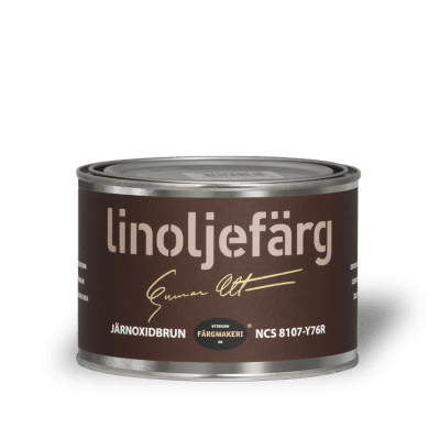 Linoljefärg Järnoxidbrun 0,5 L