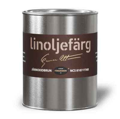 Linoljefärg Järnoxidbrun 1 L