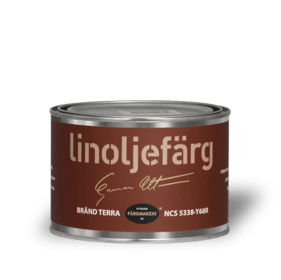 Linoljefärg Bränd terra 0,5 L