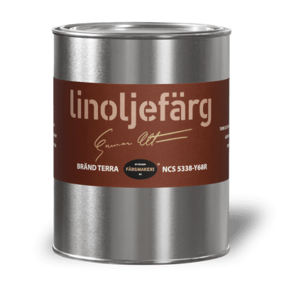 Linoljefärg Bränd terra 1 L