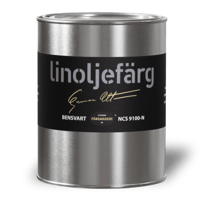 Linoljefärg Bensvart1 L
