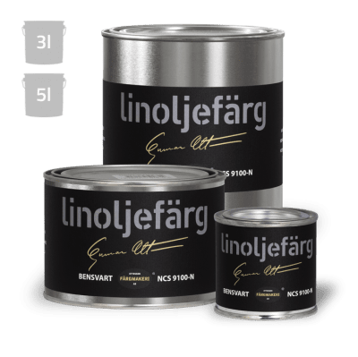 Linoljefärg Bensvart 5 L